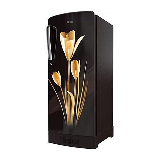 Haier 192 L Direct Cool Single Door 3 Star Refrigerator  (Black Lily, HRD-1923PKL-E)