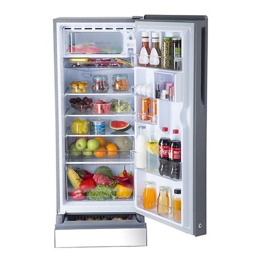 Haier 192 L Direct Cool Single Door 3 Star Refrigerator with Base Drawer  (Mirror Glass, HRD-1923PMG-E)