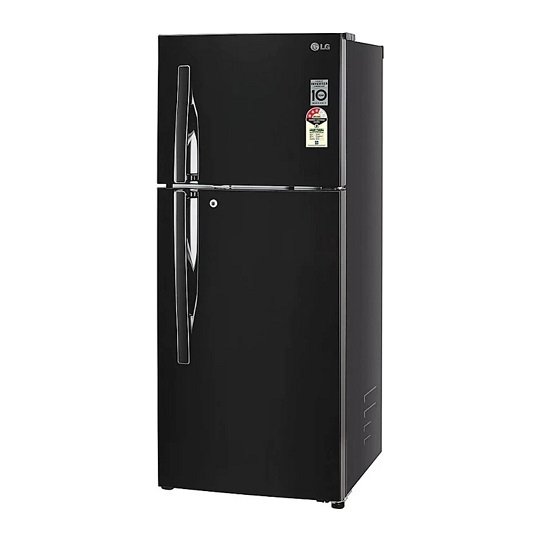 LG 260 L Direct Cool Double Door 3 Star Convertible Refrigerator  (BLACK, GL-T292RESX)