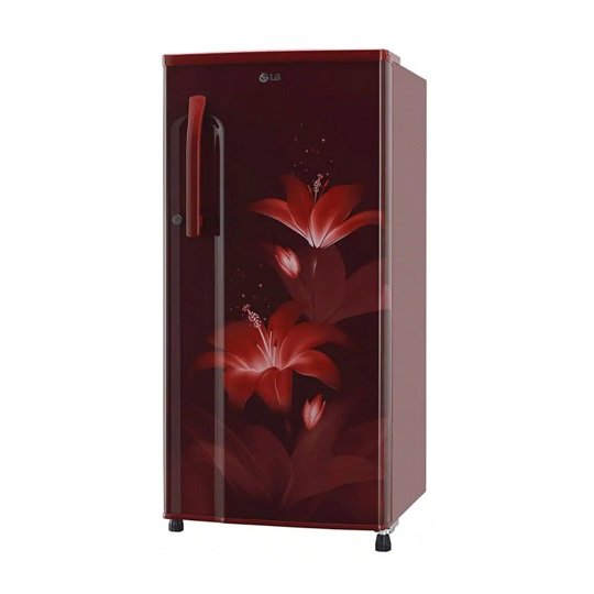 LG 185 L Direct Cool Single Door 2 Star Refrigerator  (Ruby Glow, GL-B181RRGC