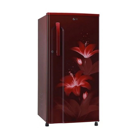 LG 185 L Direct Cool Single Door 2 Star Refrigerator  (Ruby Glow, GL-B181RRGC