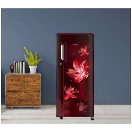 Whirlpool 200 L Direct Cool Single Door 3 Star Refrigerator  (Wine Flower Rain, 215 IMPC PRM 3S Wine Flower Rain)